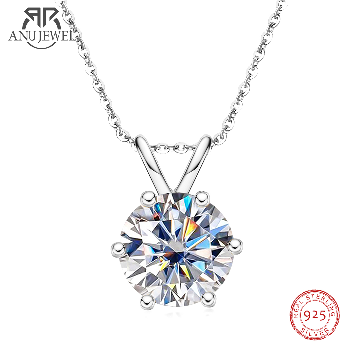 Ansi Chain - AnuJewel 1ct 3ct 5ct D カラーモアッサナイトダイヤモンド最高品質