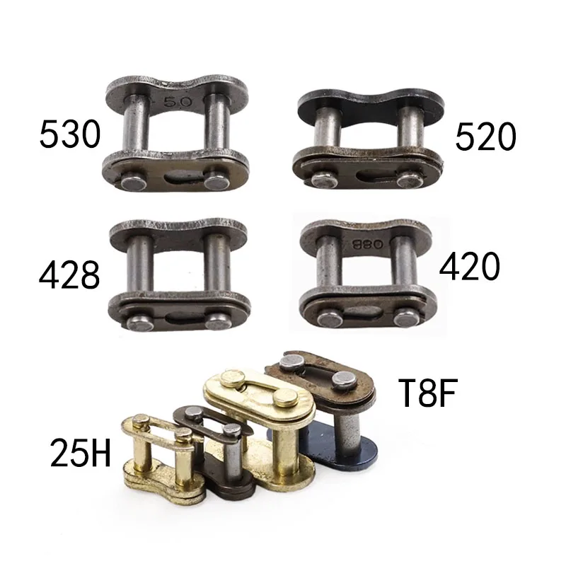 428 Chain - 1 個オートバイチェーンバックルリングリンク 25H T8F 420 428