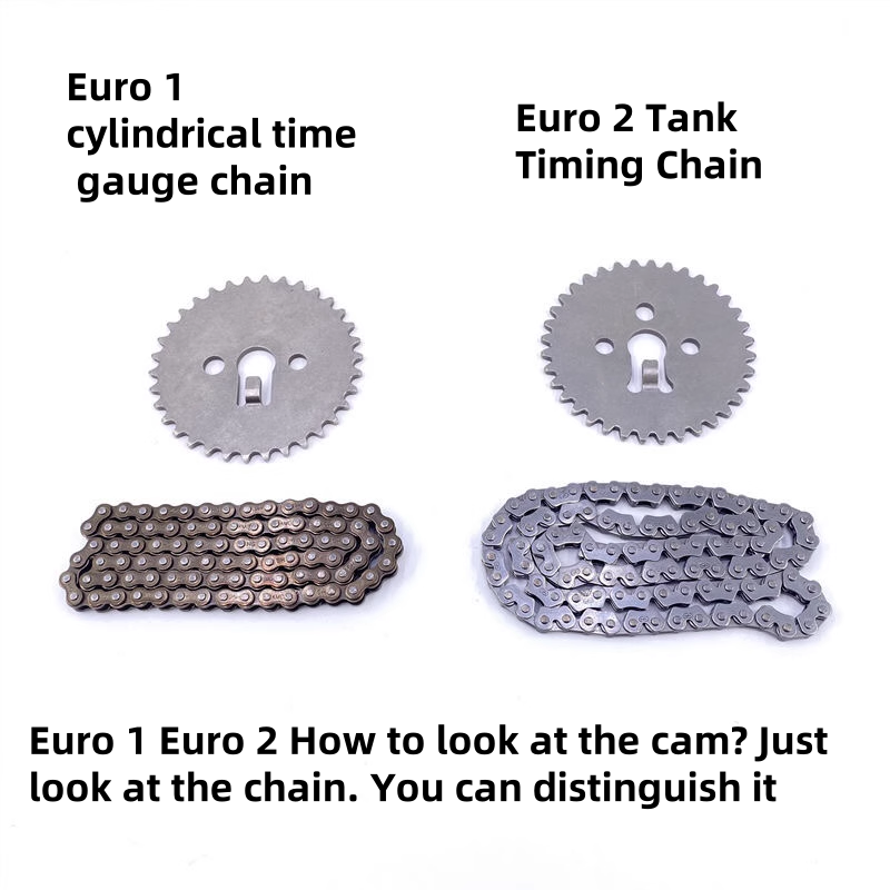 Motorcycle Parts Chain - ヤマハYBR125、XTZ125、YFM125、TTR125、XT125X、XT125Rに対応する、オートバイ用タイミングチェーン（小チェーン）。エンジン部品。
