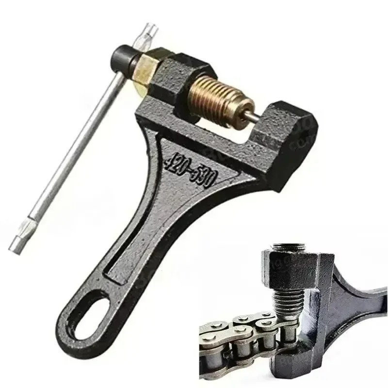 Chain Breaker - モーターチェーンブレーカーリベットツール 420-530 オートバイ部品修理ツールオートバイチェーンブレーカーチェーンリンク除去セパ