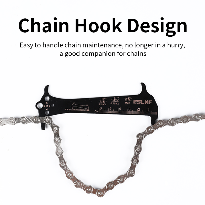 Bicycle Chain - ESLNF 高精度チェーン摩耗チェッカーツール 自転車ゲージ測定定規 マウンテンロードサイクリングチェーン用耐久性