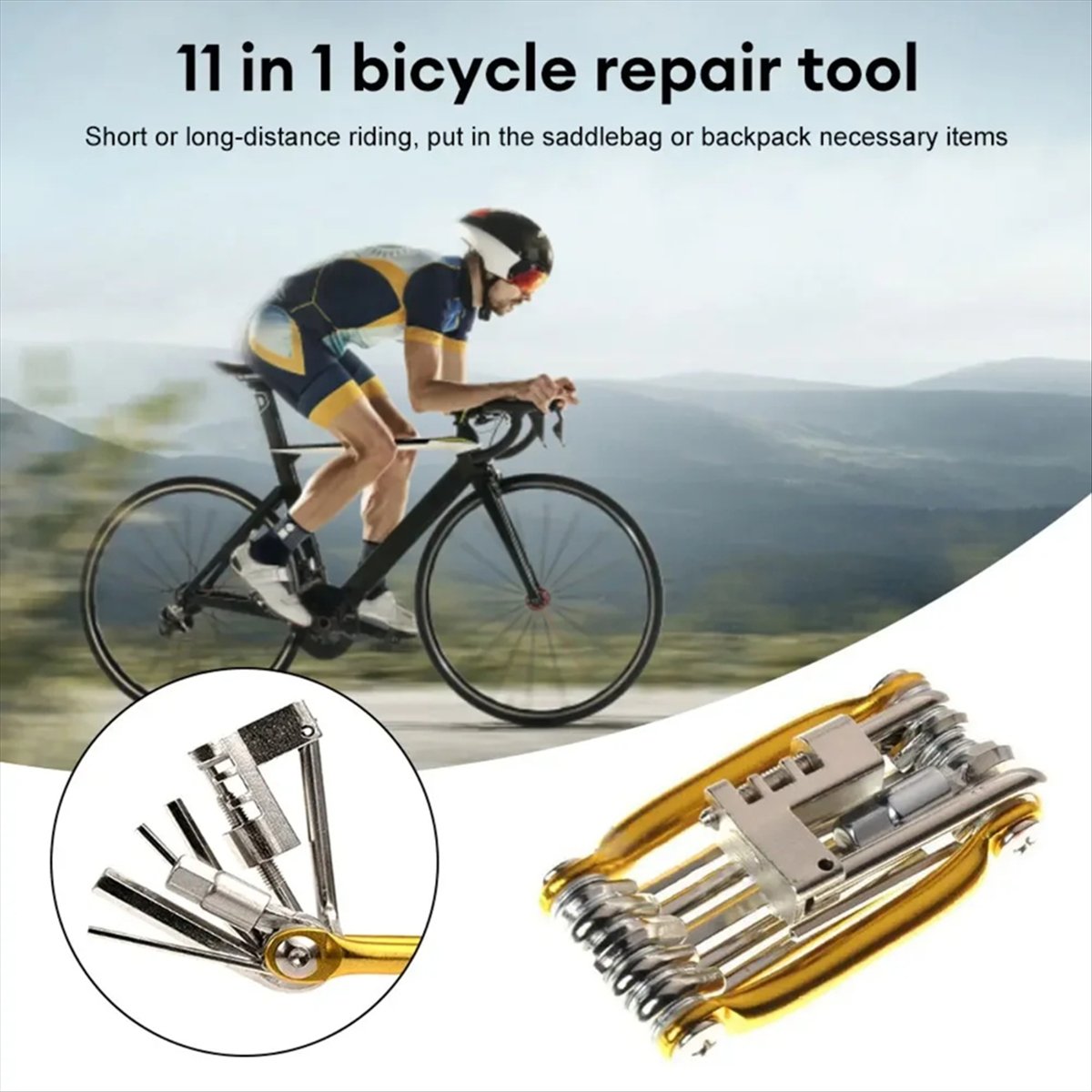ABPF 11 in 1 自転車マルチ修理ツールキット マウ - Bike Chain のレビューと価格